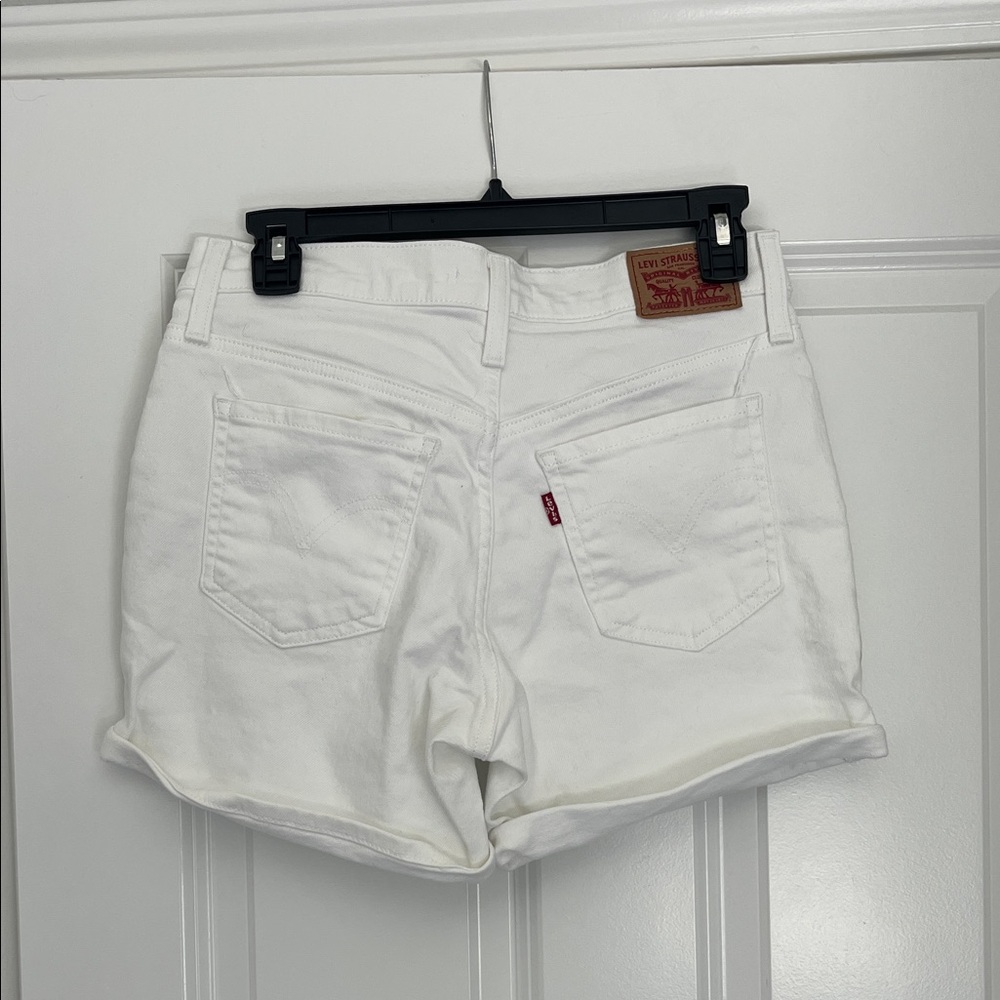 Levi's Women's Crisp White Jean Shorts